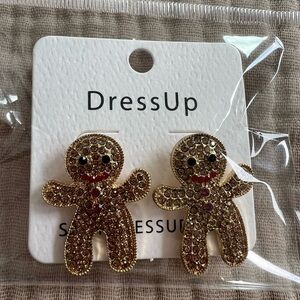 Gold Gingerbread Earrings
